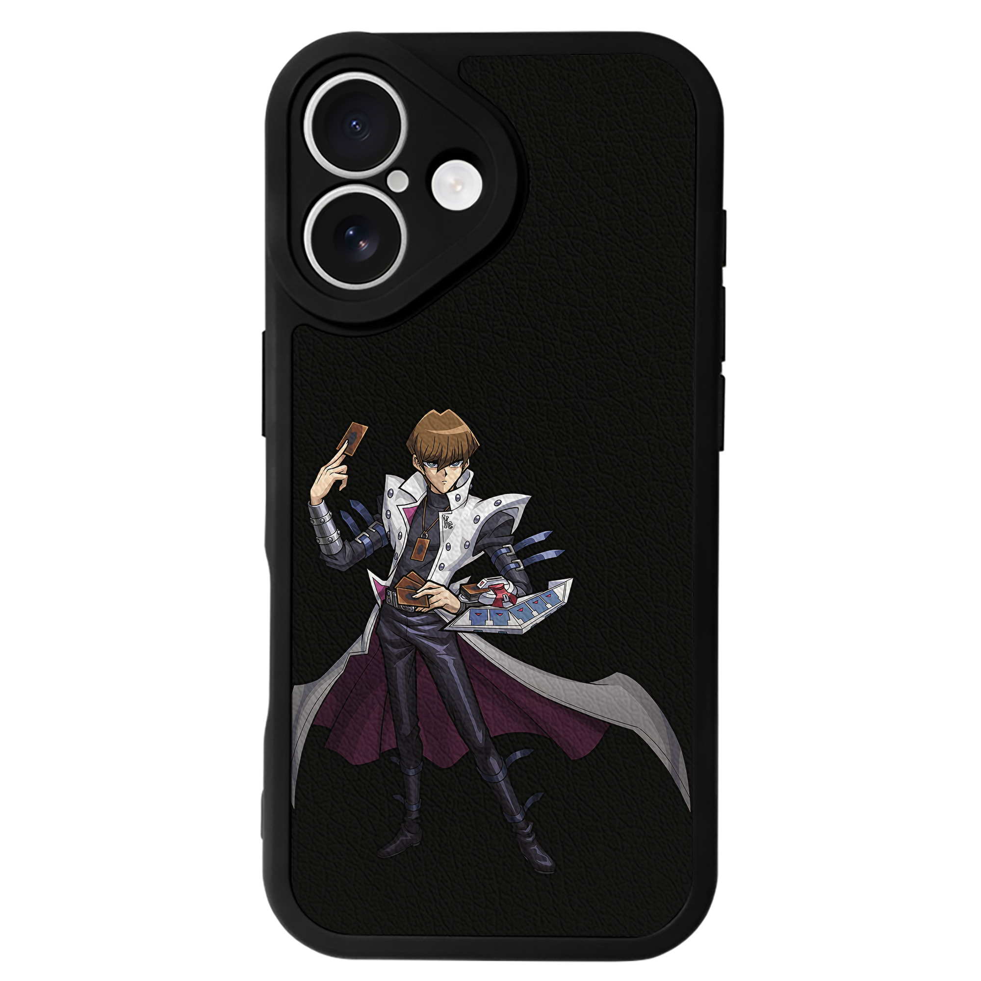 遊☆戯☆王 Yu-Gi-Oh! 【iPhone 16シリーズ対応】シリコンスマホケース（レザー調） 材質：シリコン